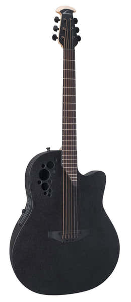 Guitarra Electro-Acústica Elite Tx Deep Contour Cutaway Black Textured