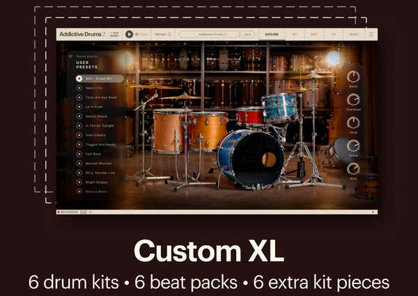 XLN Audio Addictive Drums 2 Colección Custom XL