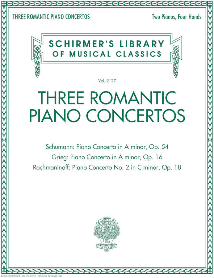 Three Romantic Piano Concertos