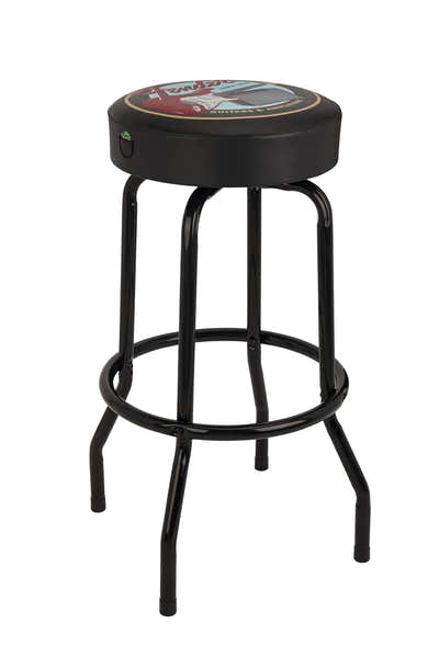 Guitars And Amps Pick Pouch Barstool Black-Black 30"