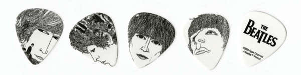 Beatles Púas de guitarra Revolver Paquete de 10 Gruesas