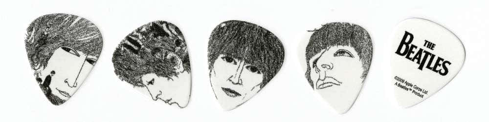 Beatles Púas de guitarra Revolver Paquete de 10 Gruesas