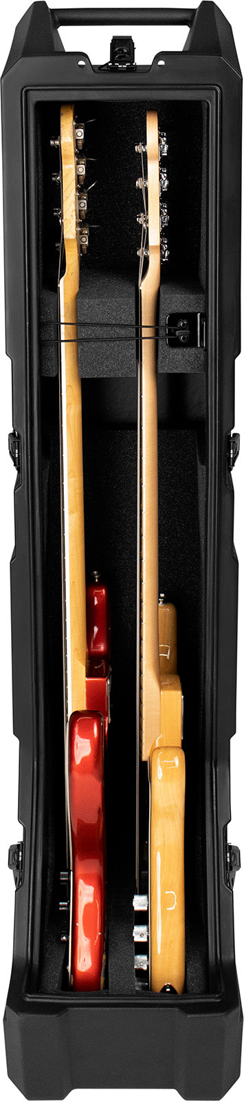 Estuche De Polietileno Moldeado Mini Vault Para Dos Bajos Eléctricos