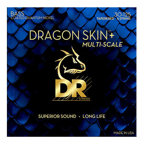 30-125 Multi-Scale Dragon Skin+ recubiertas 6 cuerdas calibre medio cónicas