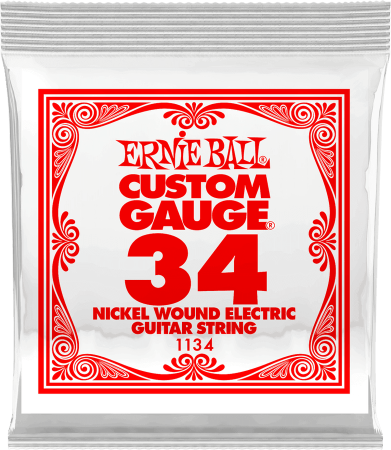 .034 NICKEL WOUND ELECTRIC GUITAR STRINGS