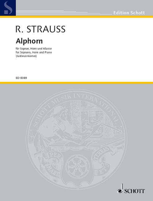 Strauss Richard - Alphorn O. Op. Av 29 - Soprano Horn In Eb And Piano
