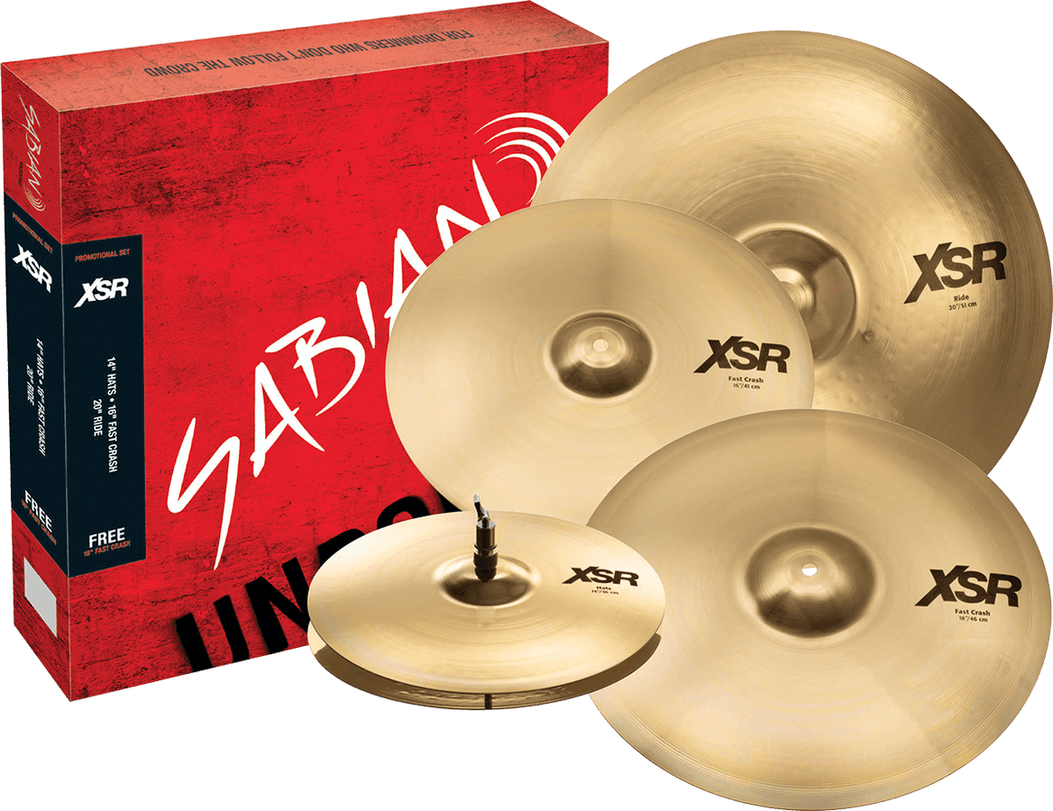 XSR55GB - Paquete XSR Armónico 14/16/2 + 18" Crash +9 DÍAS DE PRUEBA DRUMEO