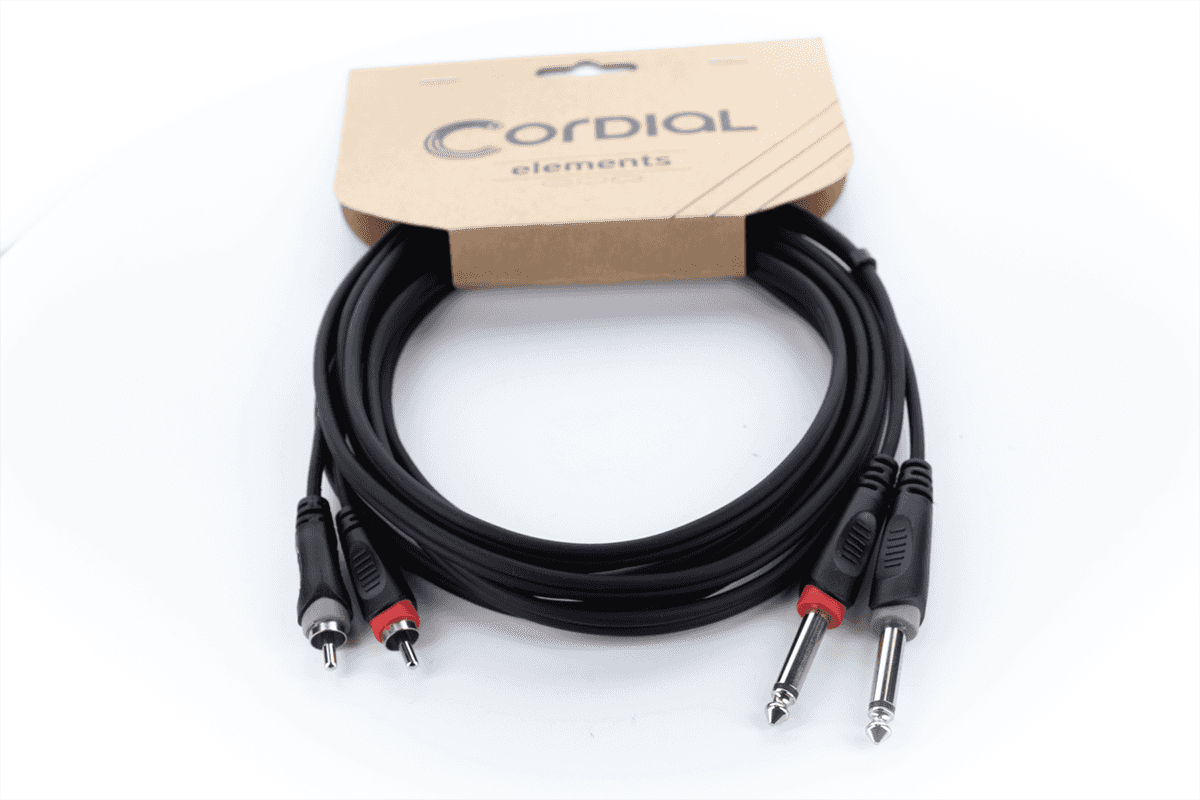 Cable Audio Doble Jack Mono - RCA 6 M