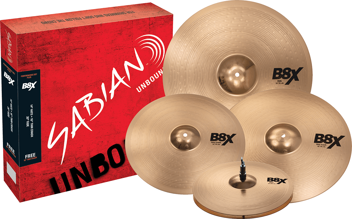 Set B8X Performance Set Plus 14/16/2 + 18" Crash +9 DÍAS DE PRUEBA DRUMEO