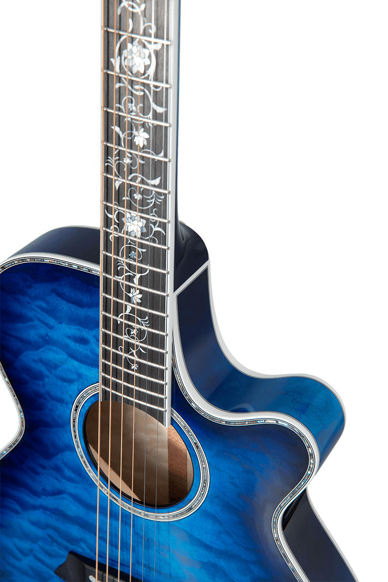 Japón Thin Line Series Tsp100 Fx Cutaway Quilt Azul oscuro Sunburst