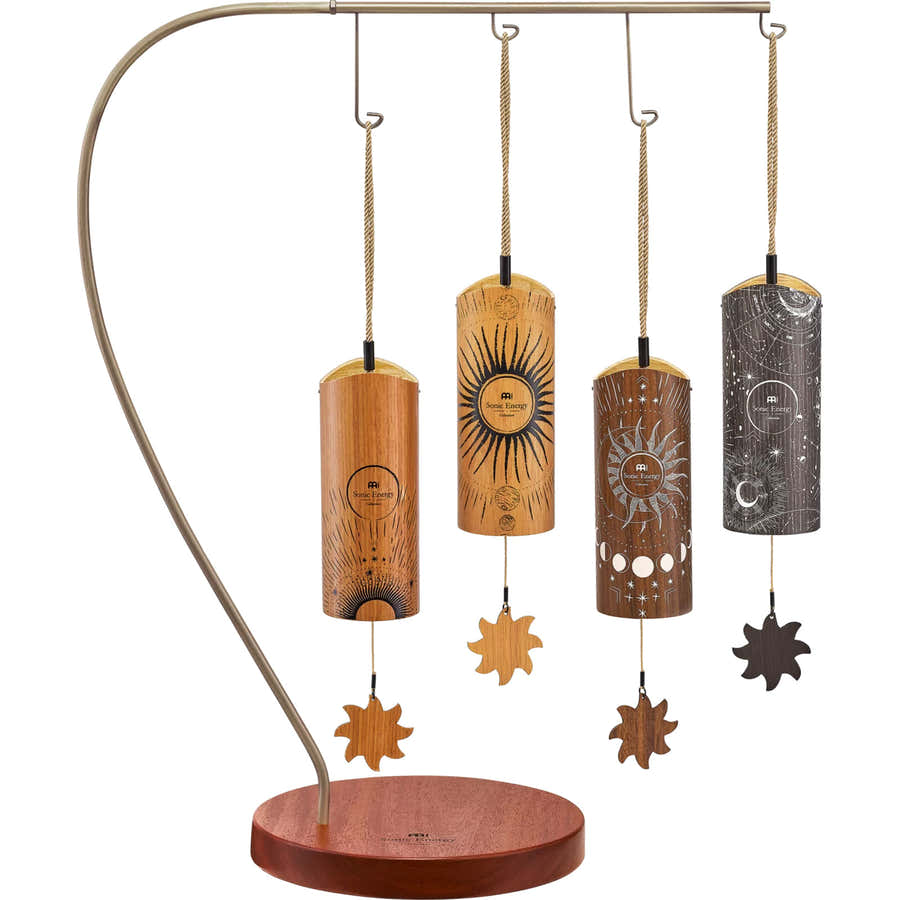 CBCS4SET - Carillón Cosmic de bambú 4 piezas + soporte