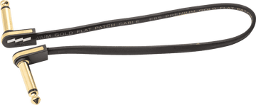 Cable de Patch de Guitarra 28 CM Compacto Oro