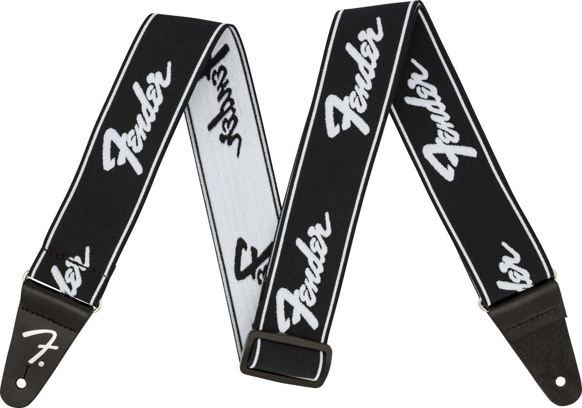 Weighless 2" Correa Running Logo Negra/Blanca