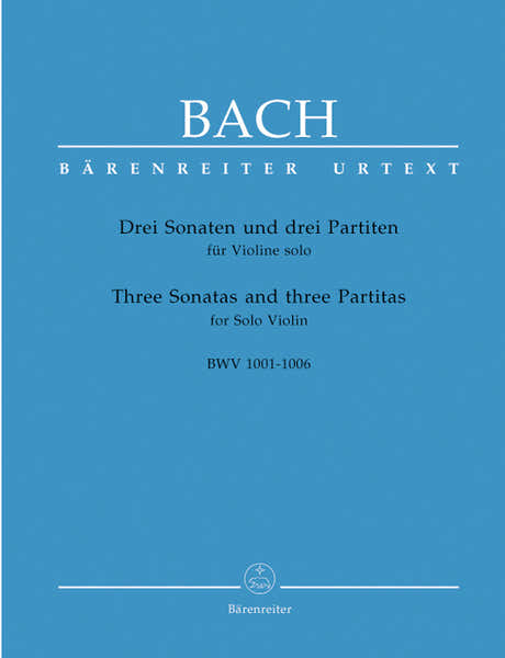 Bach J.S. - Drei Sonaten Und Drei Partiten Fur Violine Solo BWV 1001-1006 - Violon