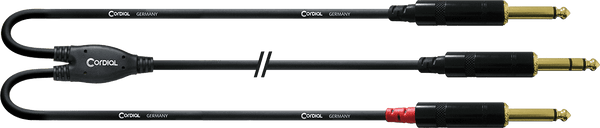 Cable Y Divisor Jack Estéreo/2 Jack Mono 1,5 M