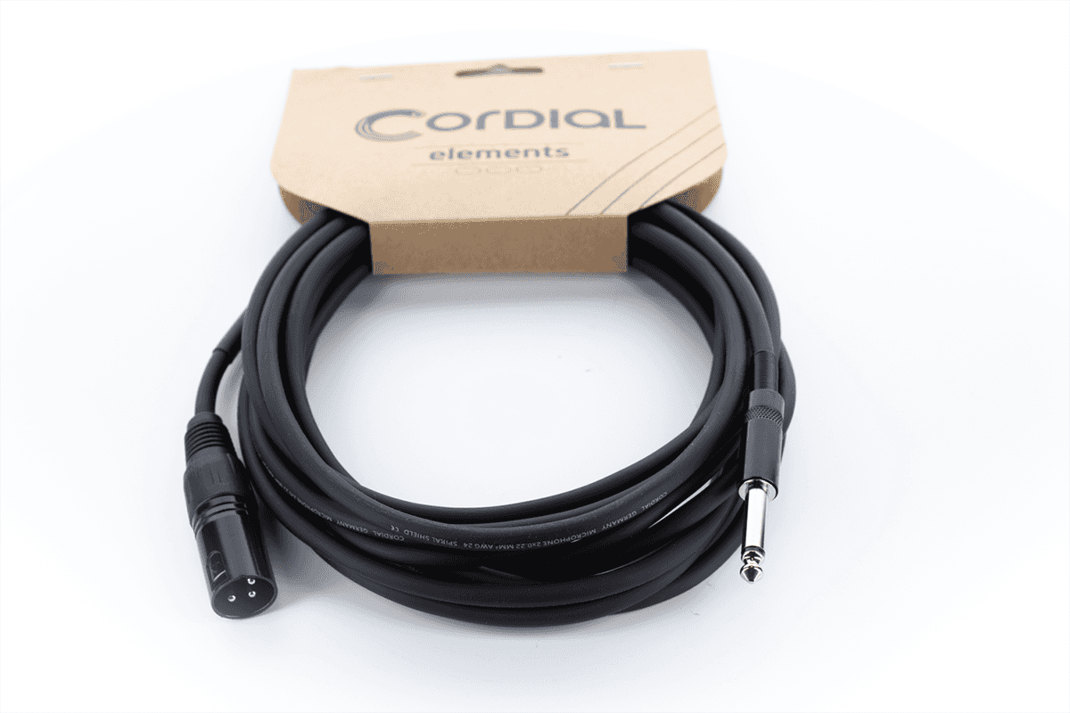 Cable de Audio XLR Macho / Jack Mono 10 M