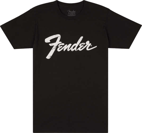 Fender Logo Date Back Tee Black S