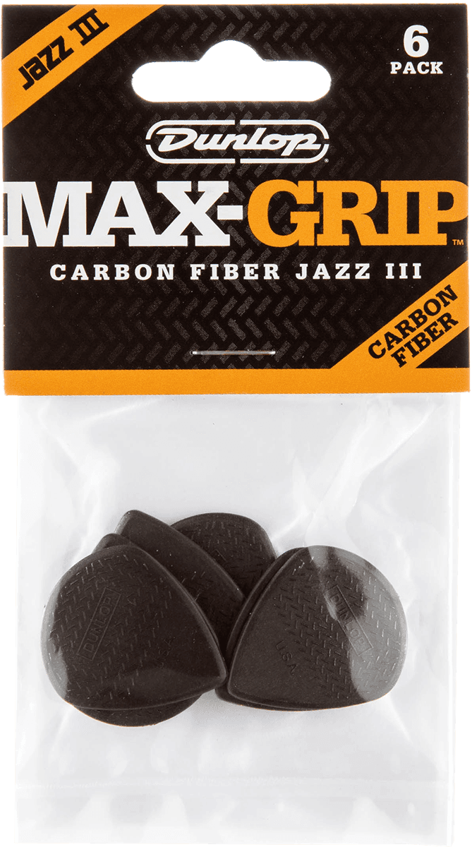 Dunlop 6 x 1,38mm Max Grip Jazz III Carbon Fiber