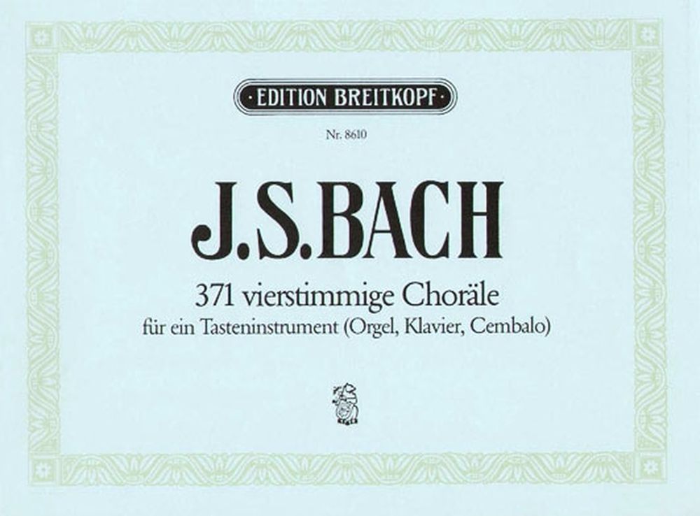 Edition Breitkopf Bach J.S. - 371 4st.chorale BWV 253-438 - Orgue