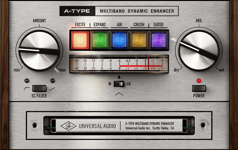 UAD A-Type Mejorador dinámico multibanda