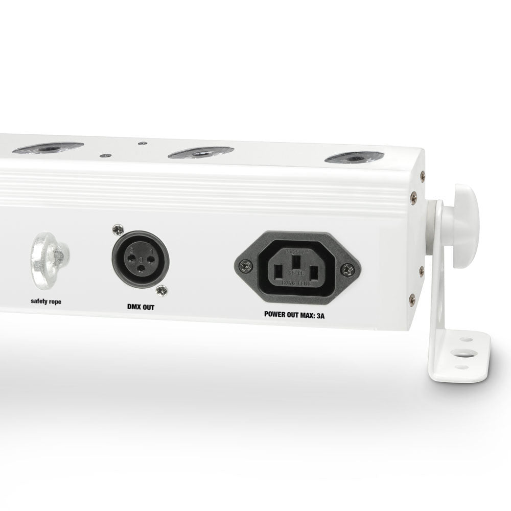 TRIBAR 200 IR WH - BARRA LED TRICOLOR (RGB) 12 X 3 W CAJA BLANCA CON MANDO A DISTANCIA INFRARROJO