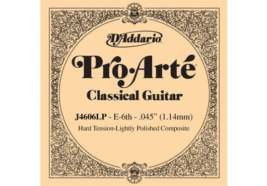 J4606LP PRO-ARTE COMPOSITE CLASSICAL GUITAR SINGLE STRING HARD TENSION SIXTH STRING
