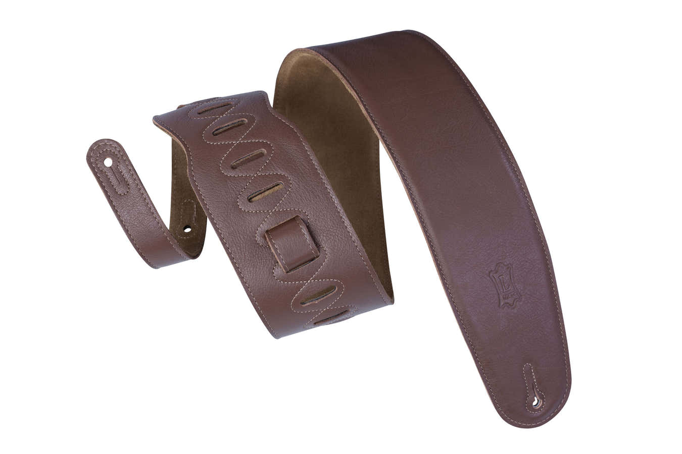 Cuero Acolchado Con Parte Trasera De Gamuza Para Bajo 9Cm - Marrón