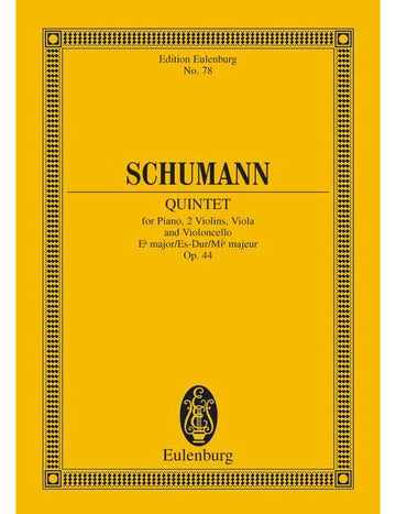 Schumann - Quintette Pour Piano Mi Bémol Majeur Op. 44 - Piano 2 Violons Alto Et Violoncelle