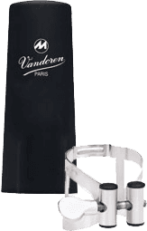 Abrazadera M/o Clarinete Alto Plateada Cubrebocas de Plástico