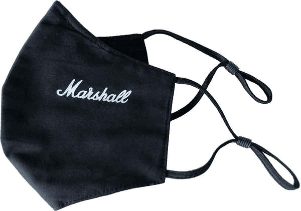 Marshall Lifestyle MARSHALL FACEMASK BLACK WITH WHITE LOGO