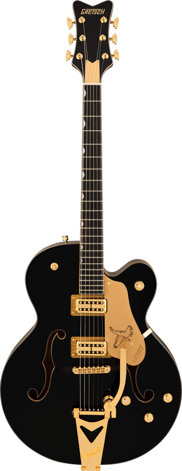 Synchromatic Falcon de cuerpo hueco Single-Cut con Bigsby EBO Negro