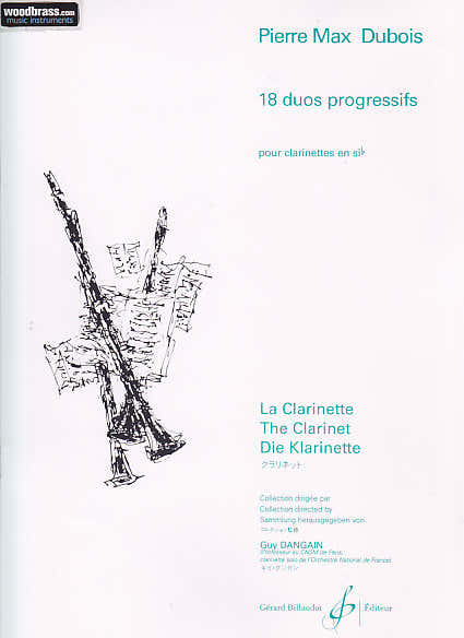 Dubois P.M. - 18 Duos Progressifs - 2 Clarinettes Si B