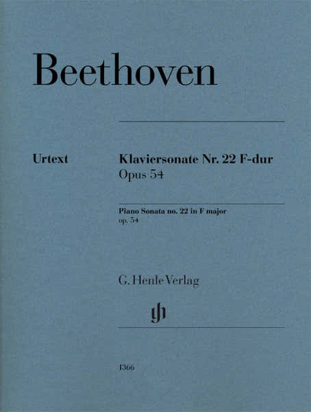 Beethoven L.V. - Sonate Pour Piano N. 22 Op.54