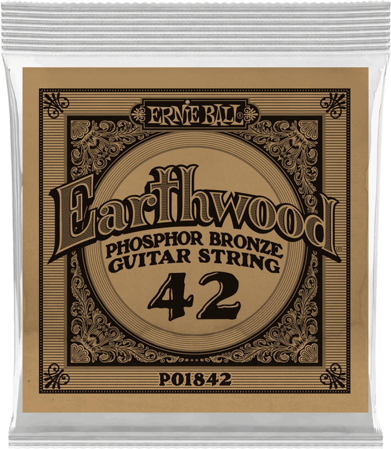 .042 EARTHWOOD PHOSPHOR BRONZE ACOUSTIC GUITAR STRINGS