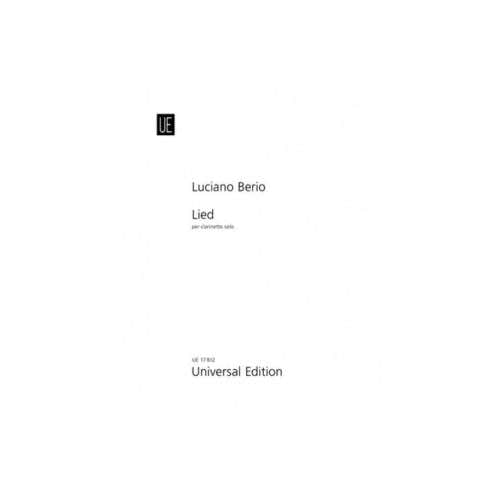 Berio L. - Lied - Clarinete solista
