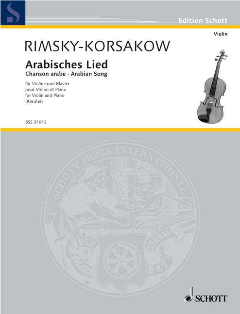 RIMSKY-korsakov Nikolai - Arabian Song - Violin And Piano