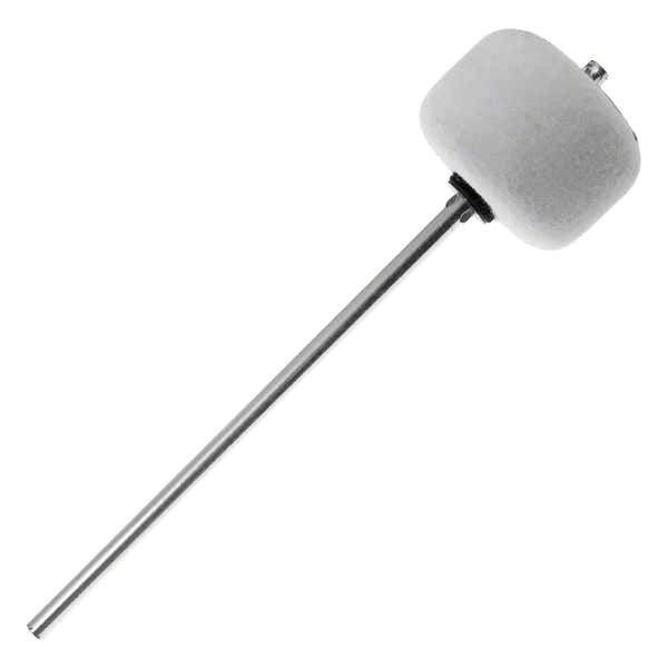 306 - Maza de Pedal GC - Fieltro Blanco - Vástago Cromado