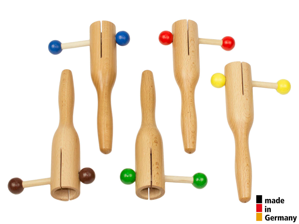 SET OF 5 SMALL RAKATAKS - DIFFERENT PITCHES - 3+