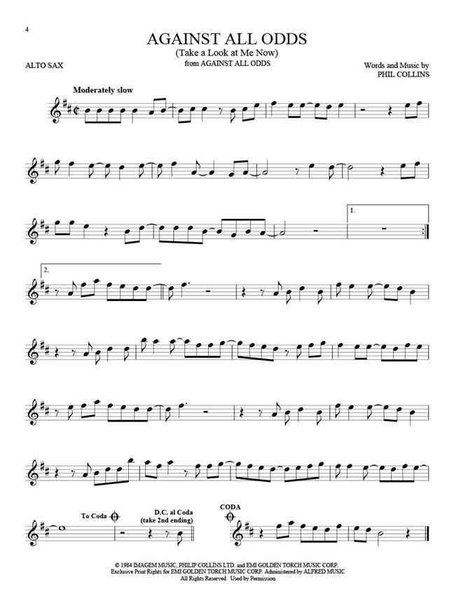 101 éxitos de películas - Saxofón alto