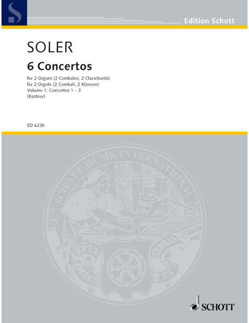 Soler Padre Antonio - Vi Conciertos De Dos Organos Obligados Band 1