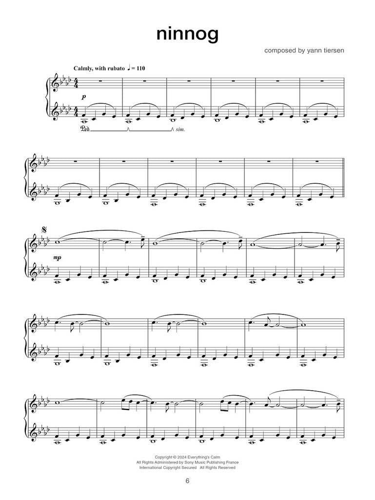 Rathlin From A Distance Piano - Yann Tiersen