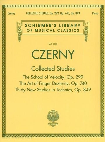 CZERNY C. - Estudios recopilados - OP.299 OP.740 OP.849 - piano