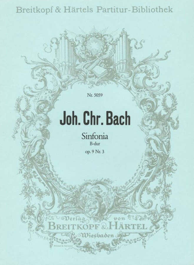 Bach Johann Christian - Sinfonia B-dur Op. 9/3 - Orchestra
