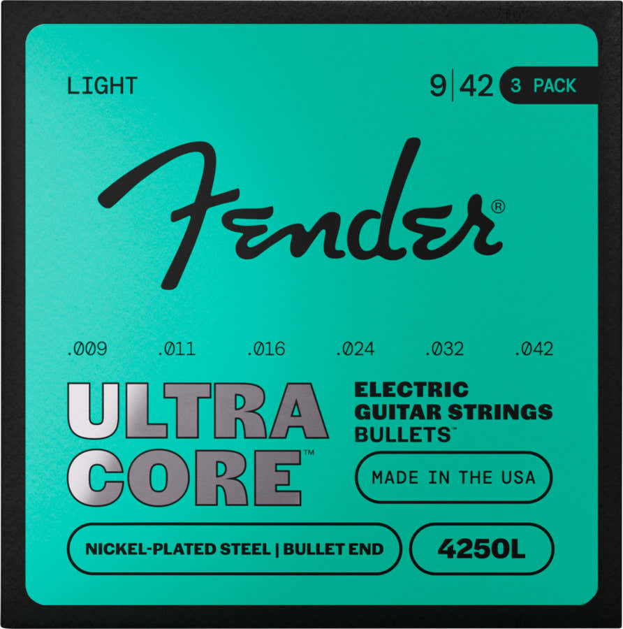 Ultracore acero niquelado, extremo de bala, 4250L 09-42, (6) paquete de 3