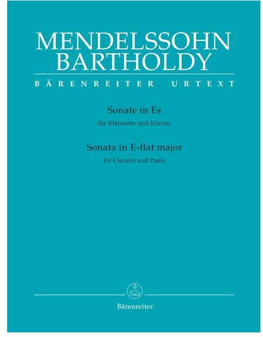 Mendelssohn Bholdy F. - Sonate En Mib Majeur - Clarinette Piano