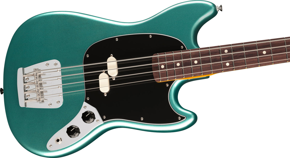 American Professional Classic Mustang Bass RW Faded Sherwood Green Metallic - Reacondicionado