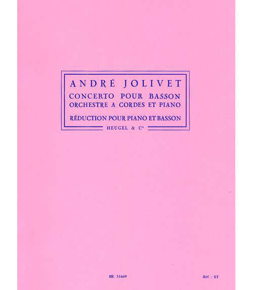 Jolivet A. - Concerto Pour Basson