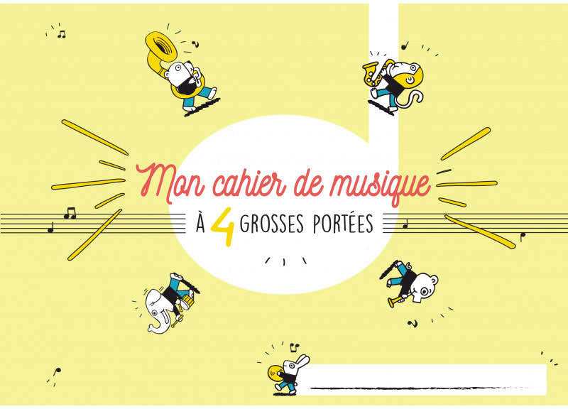 Cuaderno De Música 4 Pentagramas Grandes