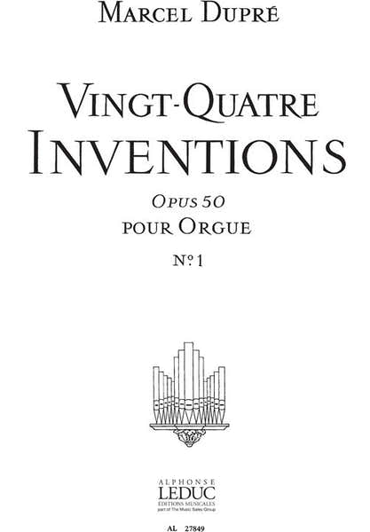24 Inventions Op.50 Vol.1