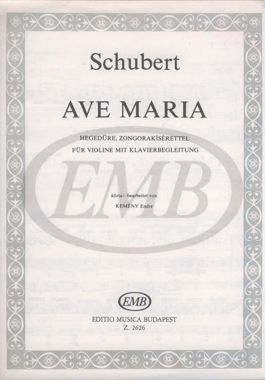 Schubert F. - Ave Maria Op 52 N 6 - Violin And Piano